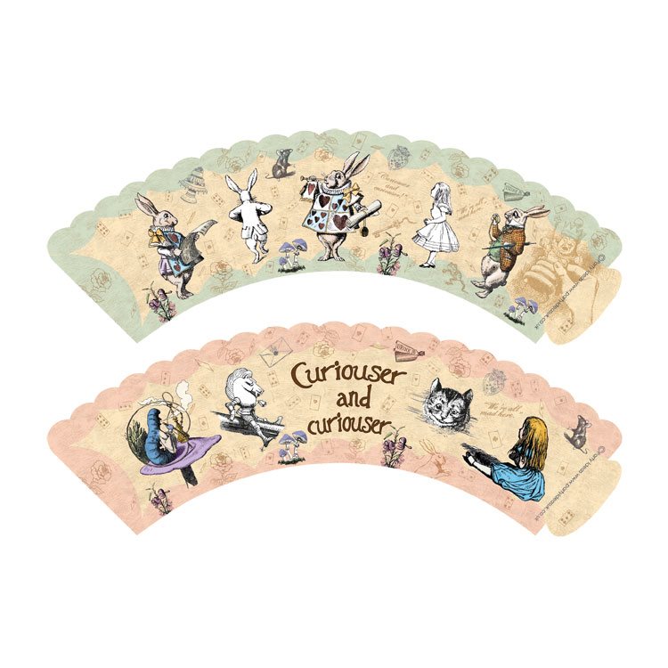 Curious Alice Cupcake Wrappers