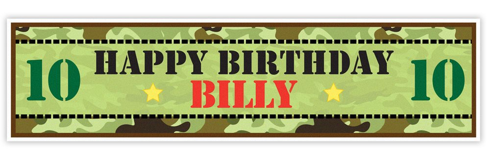 Army Personalised Banner