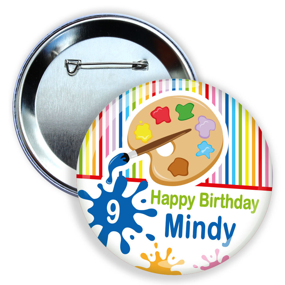 Art Birthday Badge