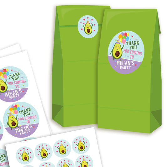 Avocado Party Bags and Stickers