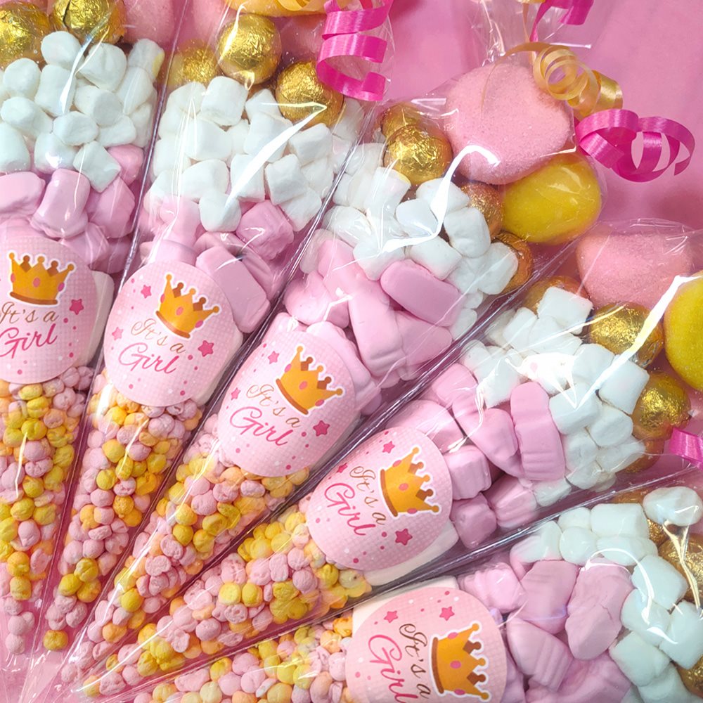 Its a Girl Pink Sweet Cone