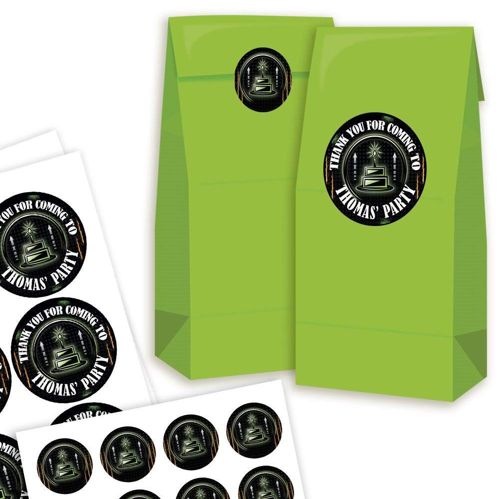 Gamer Party Bags and Stickers