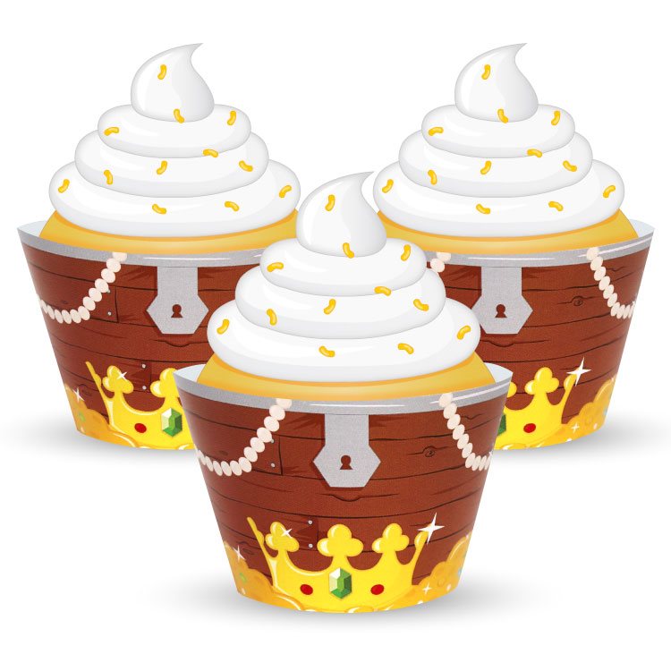 Treasure Chest Cupcake Wrappers